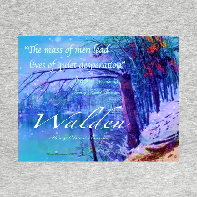 Thoreau Walden Pond by KayeDreamsART